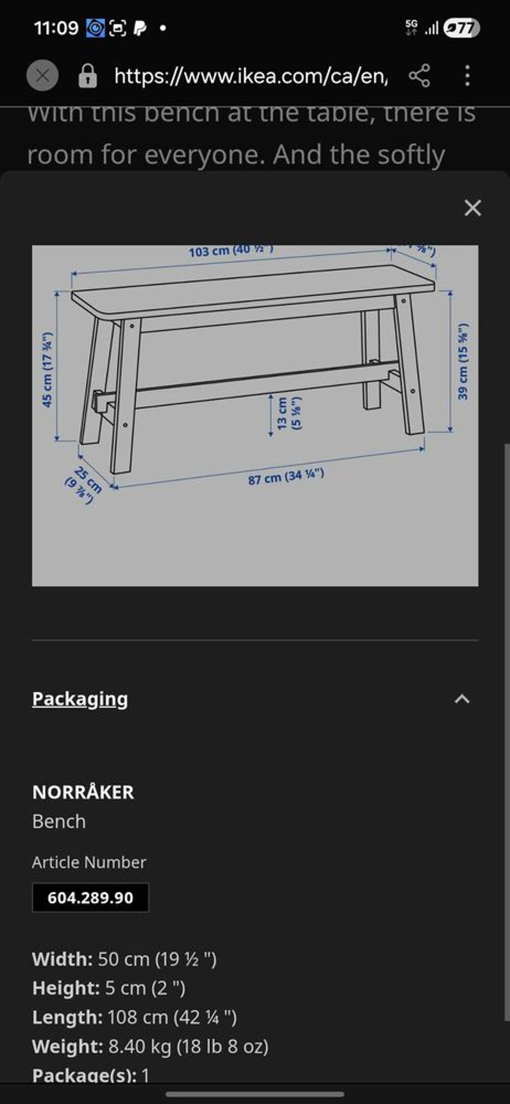 banc ikea Meubles