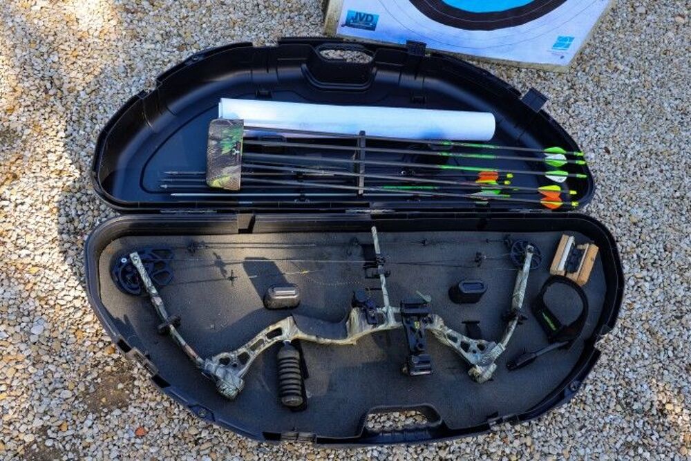 Arc a poulie complet avec valise et cible Sports