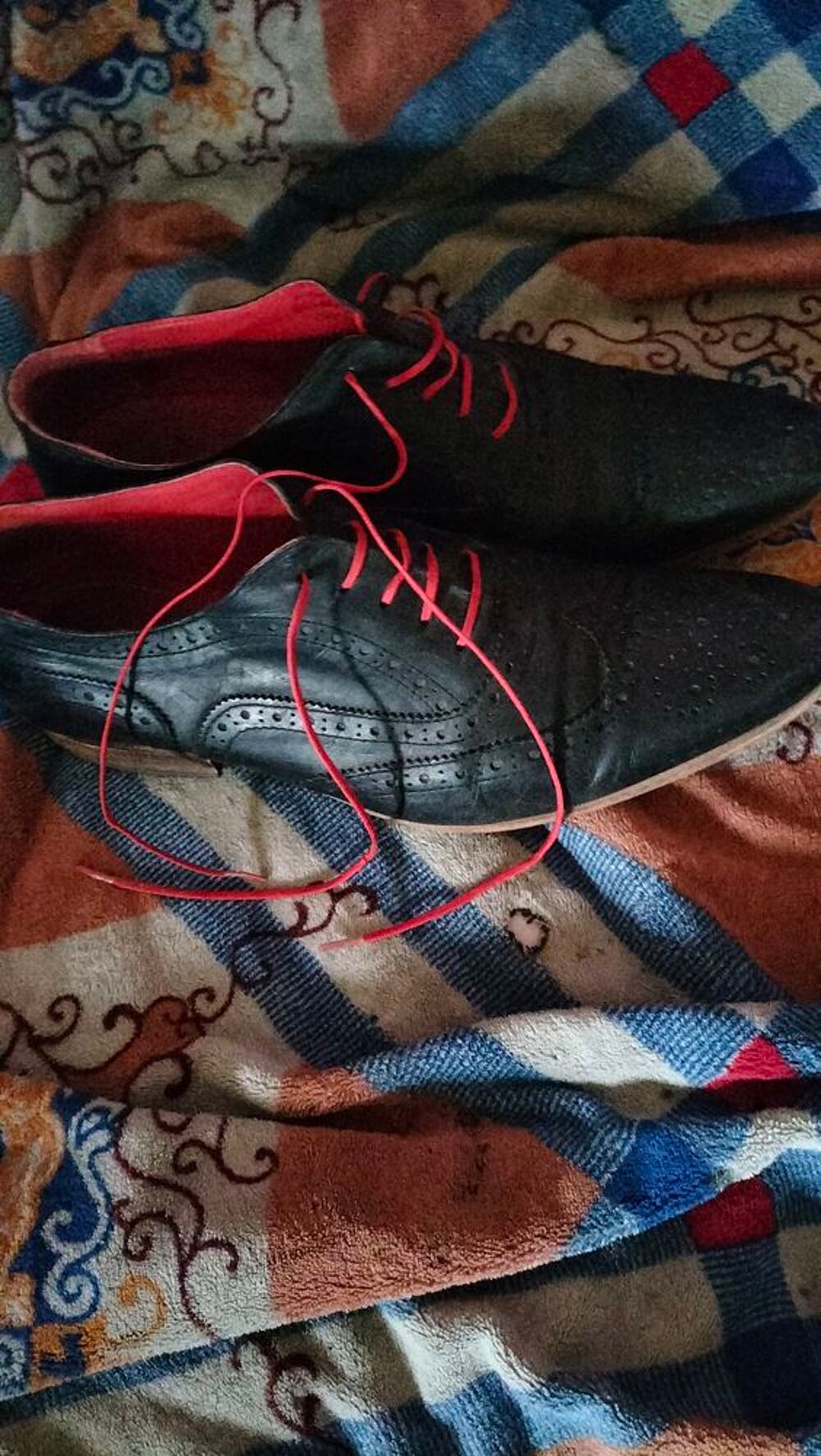Mocassins a lacets cuir cousu Eram pointure 44 tr&egrave;s bon &eacute;tat Chaussures