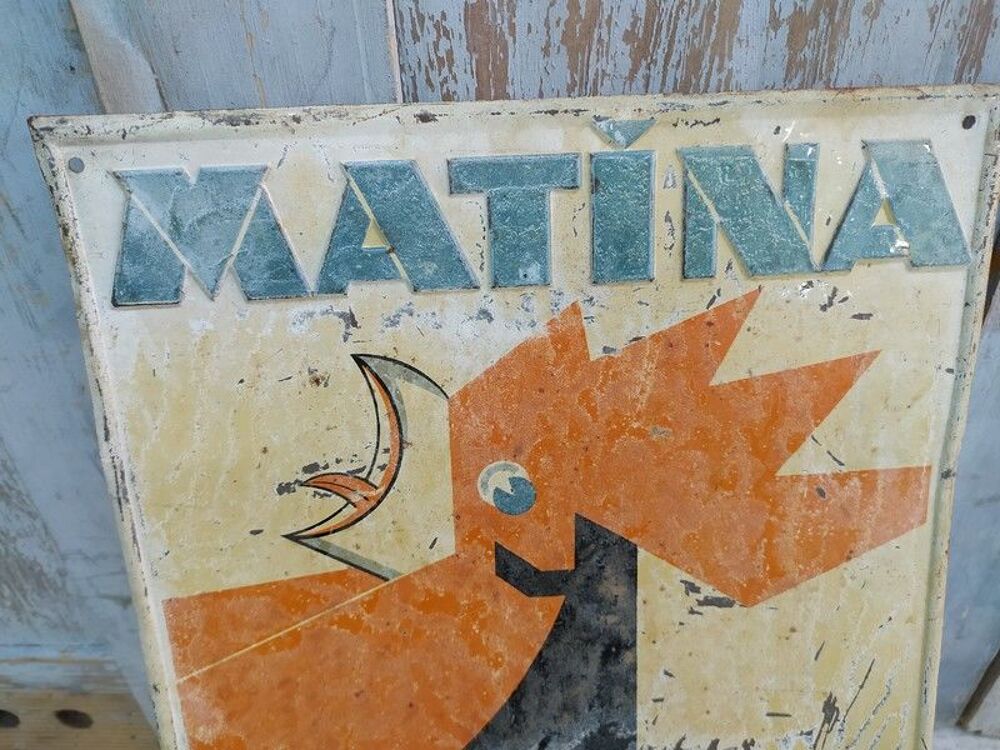 Ancienne Plaque Publicitaire Matina Chocolat C&eacute;moi 