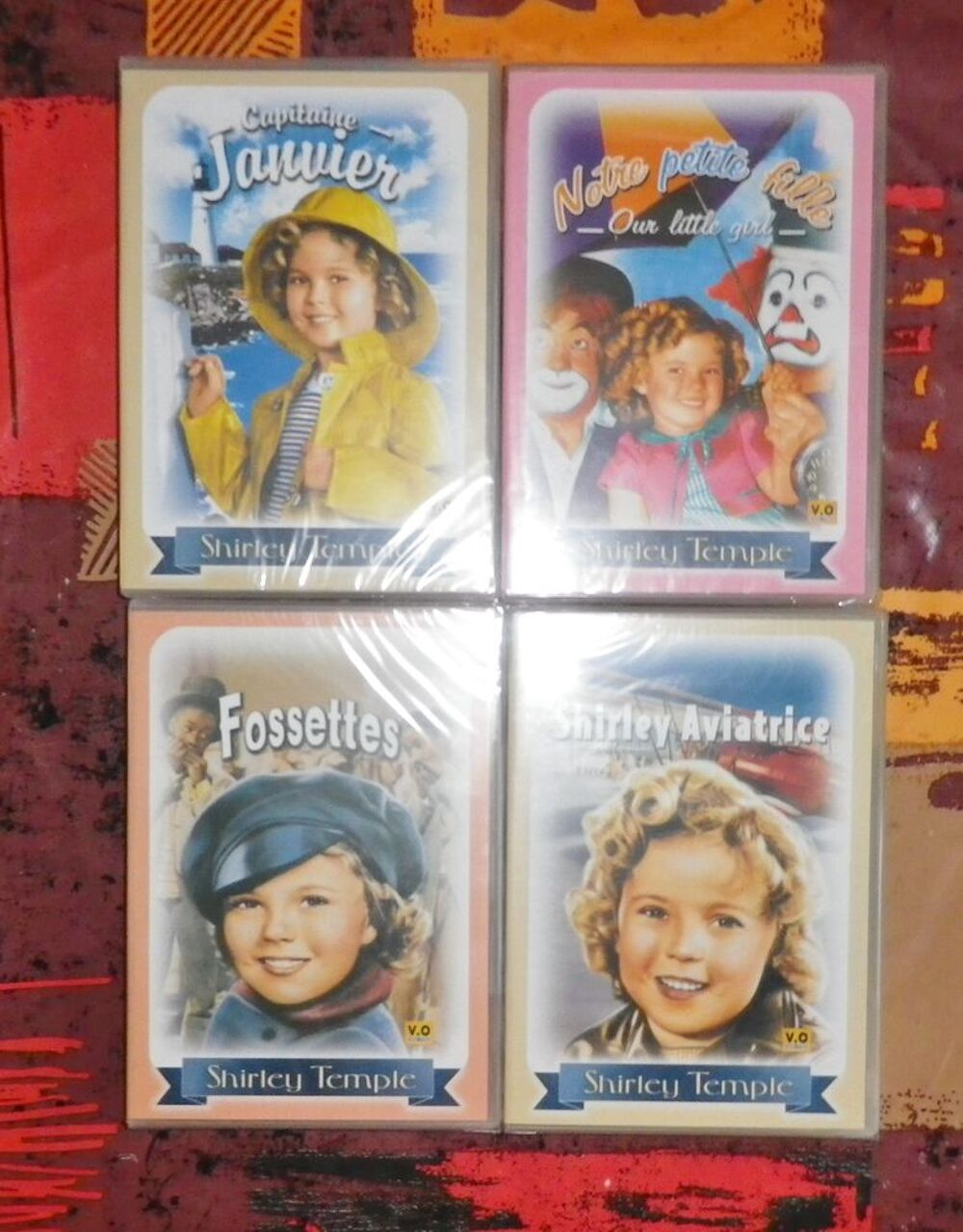 4 DVD SHIRLEY TEMPLE EN ANGLAIS SOUS-TITRES FRANCAIS NEUFS DVD et blu-ray