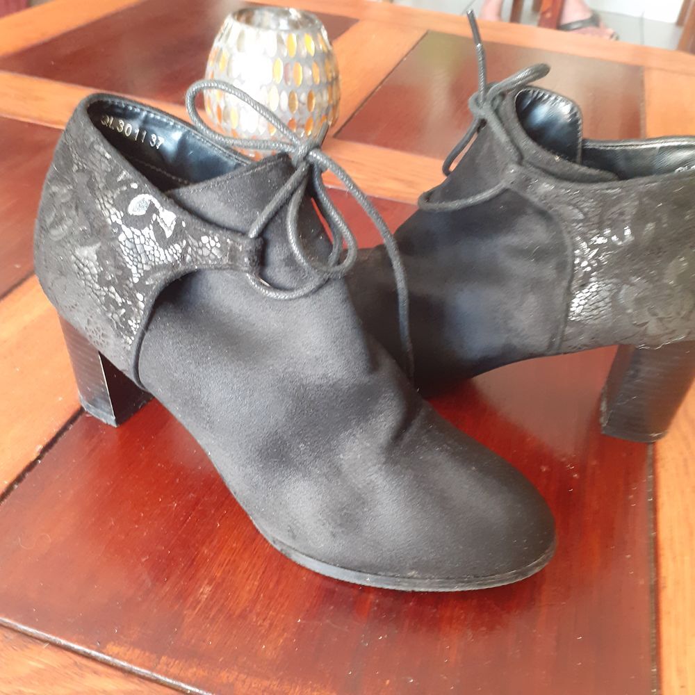 chaussures &agrave; lacets cuir et nubuck Chaussures