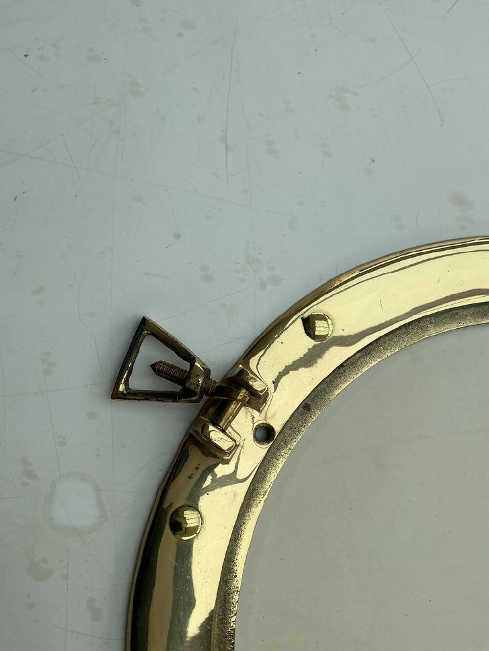 Miroir hublot de bateau en laiton Décoration