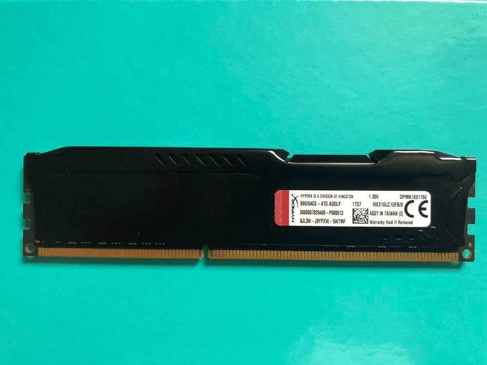 Kingston HyperX Fury DDR3L 8GO 1600MHz RAM - HX316LC10FB/8 Matériel informatique