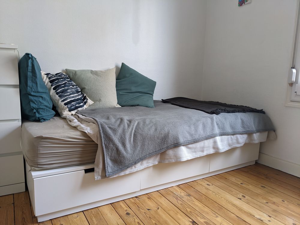 Cadre de lit avec rangements NORDLI (IKEA) Meubles