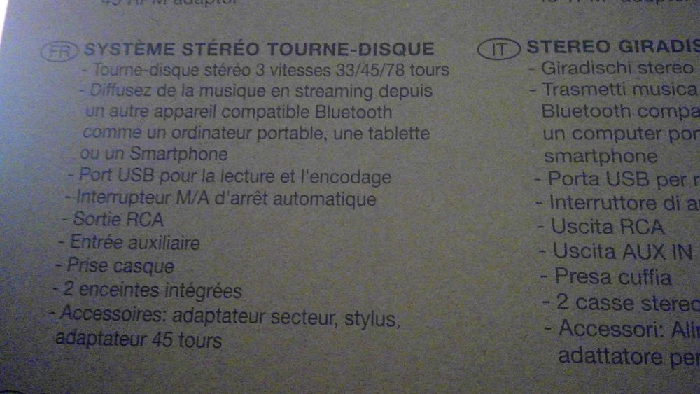 Valise Platine vinyle neuve Muse MT-201 BTG Audio et hifi