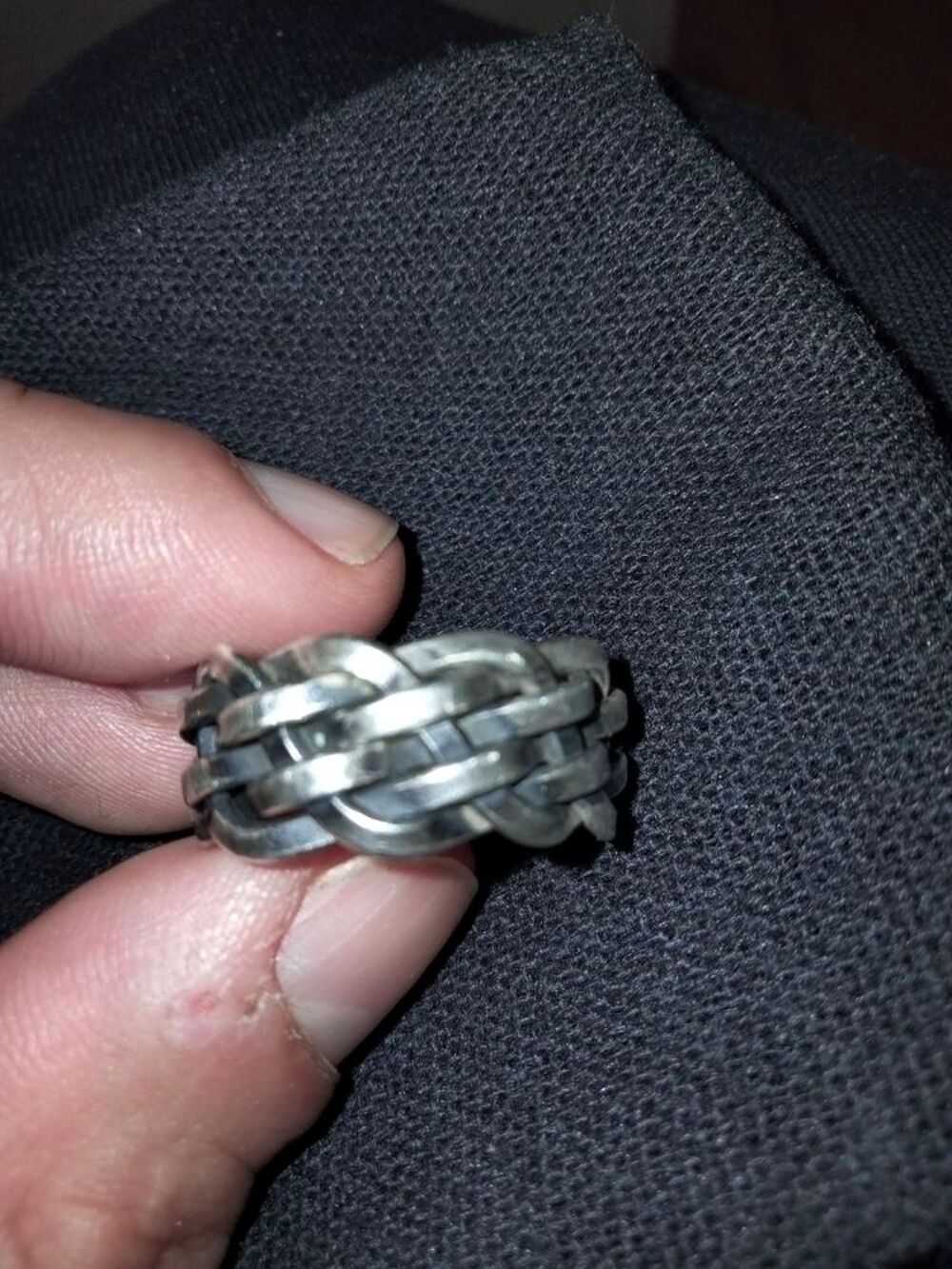 Bague en Argent massive ajustable "OCTAVE" Bijoux et montres