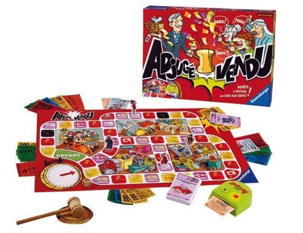 JEU DE SOCI&Eacute;T&Eacute; " Adjug&eacute; ? Vendu " Jeux / jouets