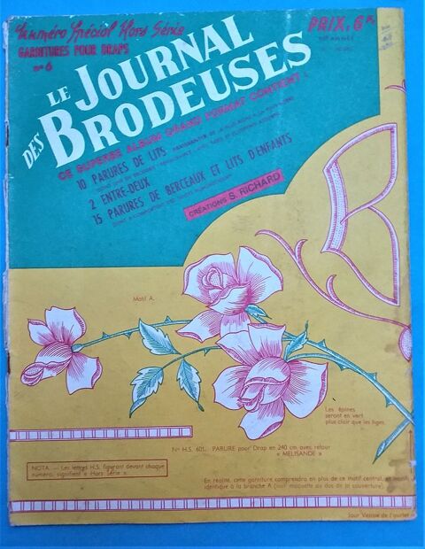 Le Journal des brodeuses hors srie n 6 - parures de lits, de berceaux etc 15 Montauban (82)