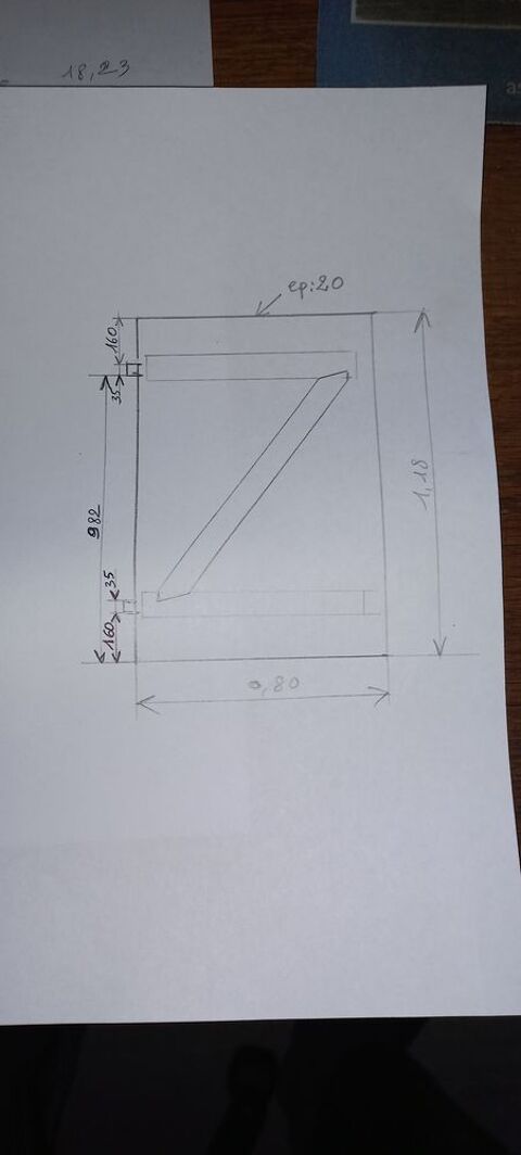 volets bois �charpes ou traverses 10 Saint-�loi-de-Fourques (27)