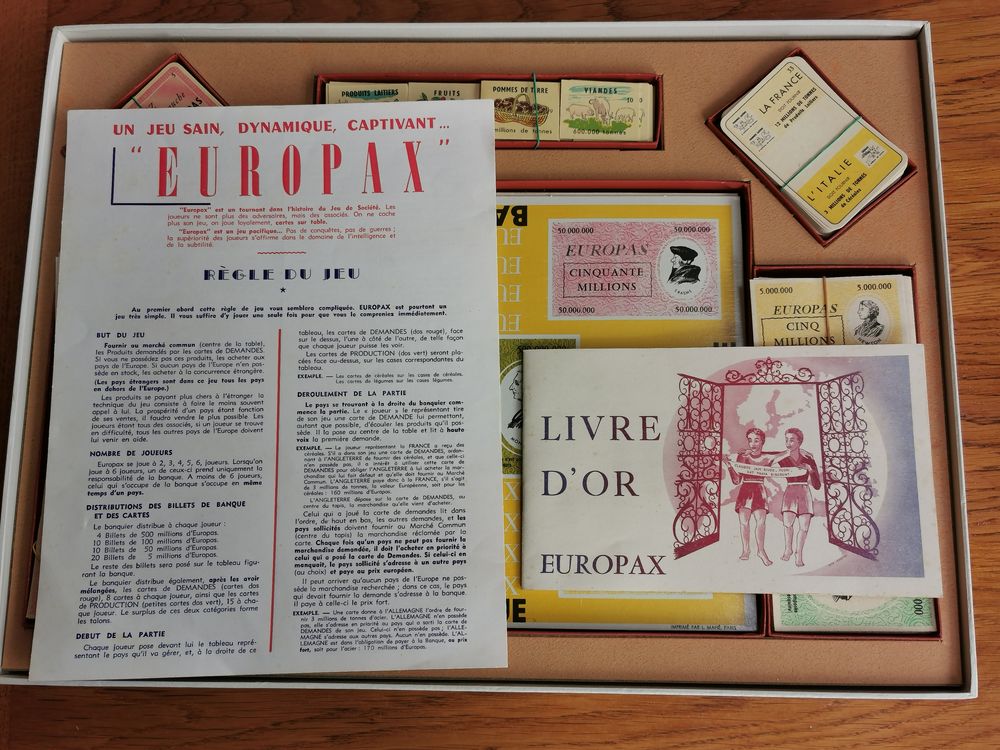 Jeu de Soci&eacute;t&eacute; RARE "EUROPAX" de 1957 neuf
Jeux / jouets