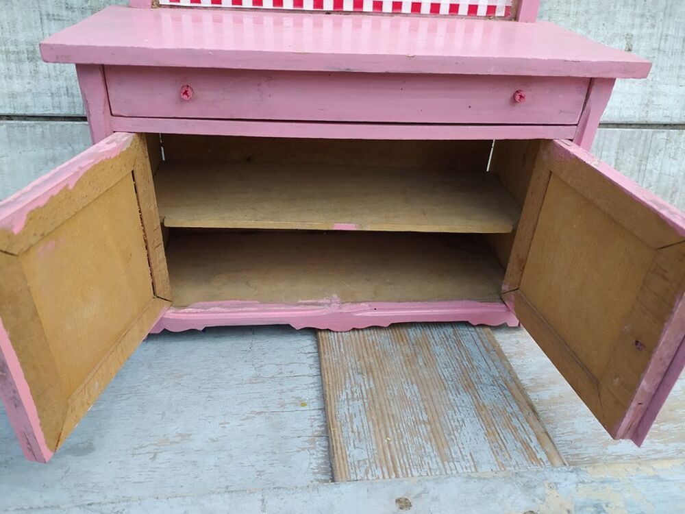 Ancien Jouet Poup&eacute;e Meuble Buffet Cuisine 