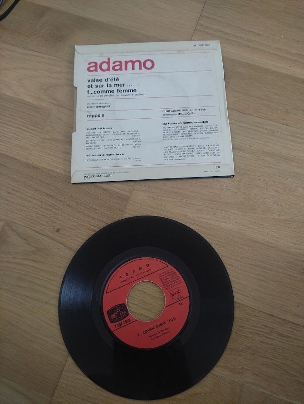 M (99) - Adamo ? Valse d'&eacute;t&eacute; CD et vinyles