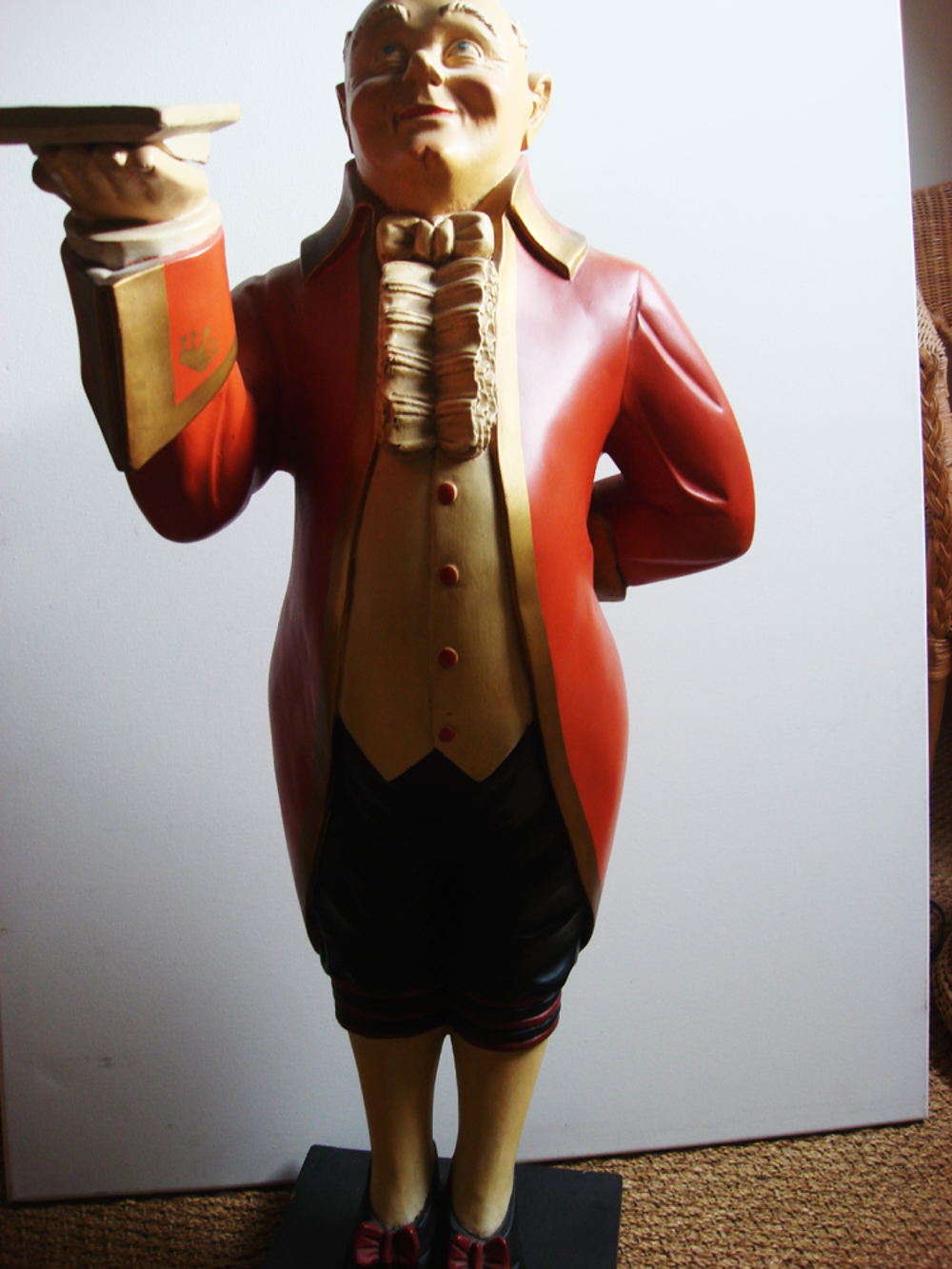 Statue de Majordome Serviteur 87 cm neuf Décoration
