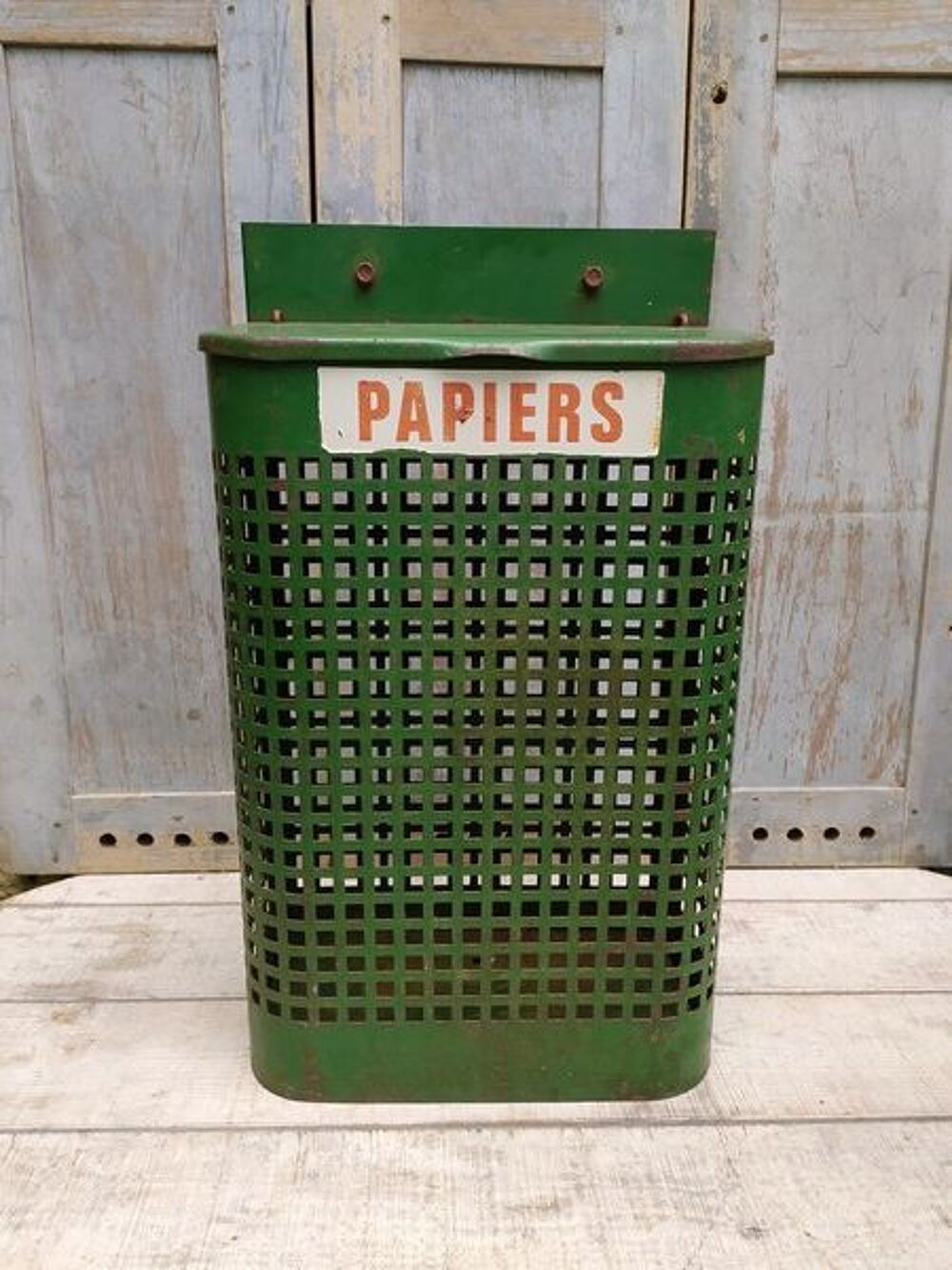 Corbeille &agrave; Papier Poubelle Jardin Public Vintage Meubles