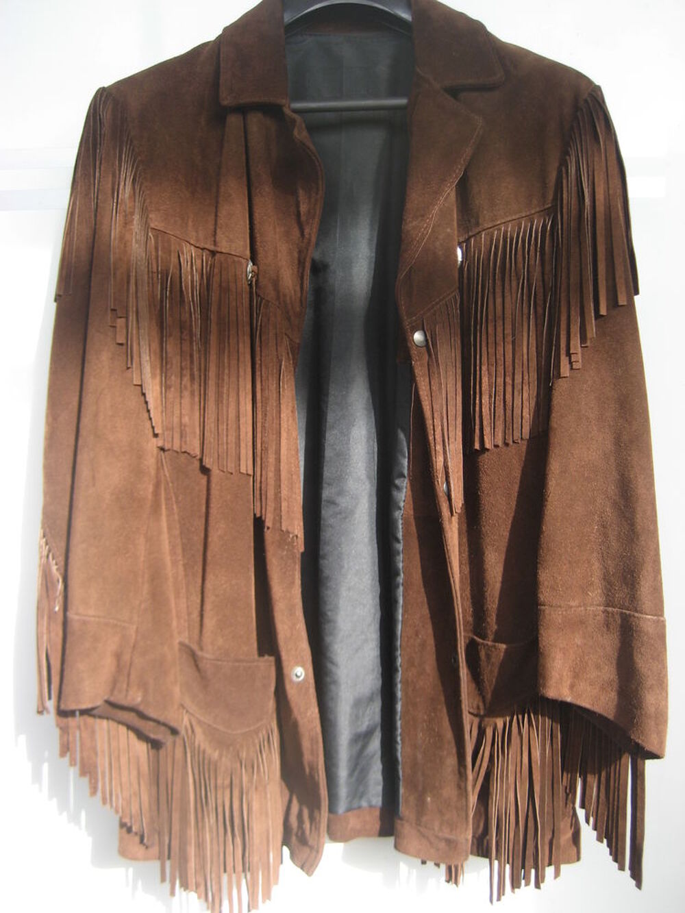 Veste western en daim Vêtements