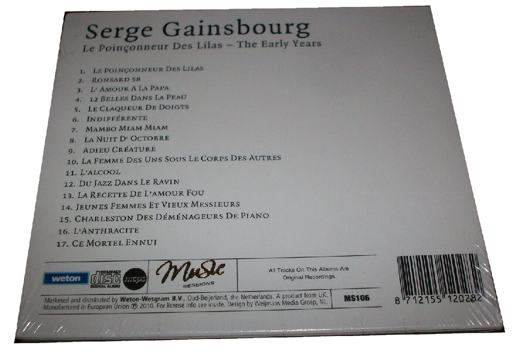 CD Serge Gainsbourg ?? Le Poin&ccedil;onneur Des Lilas CD et vinyles