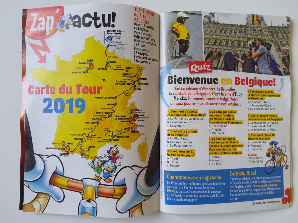 Collector le journal de Mickey Sp&eacute;cial Tour de France Livres et BD