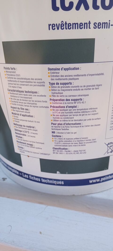 Peinture extrieure textoflex Mrs-Erign (49)