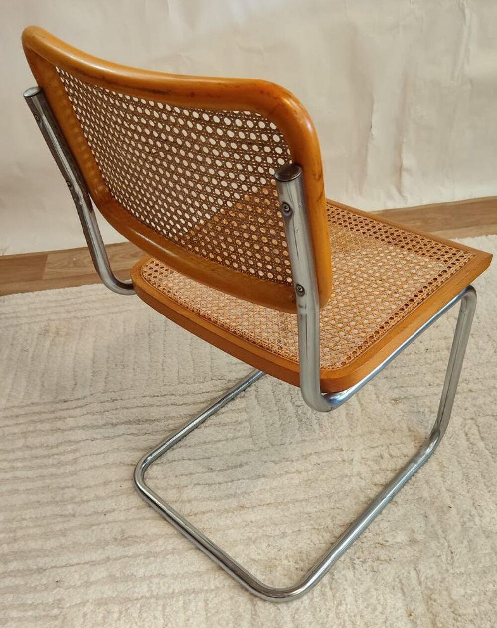 Chaise Cesca B32 de Marcel Breuer estampill&eacute;e, Italie Meubles