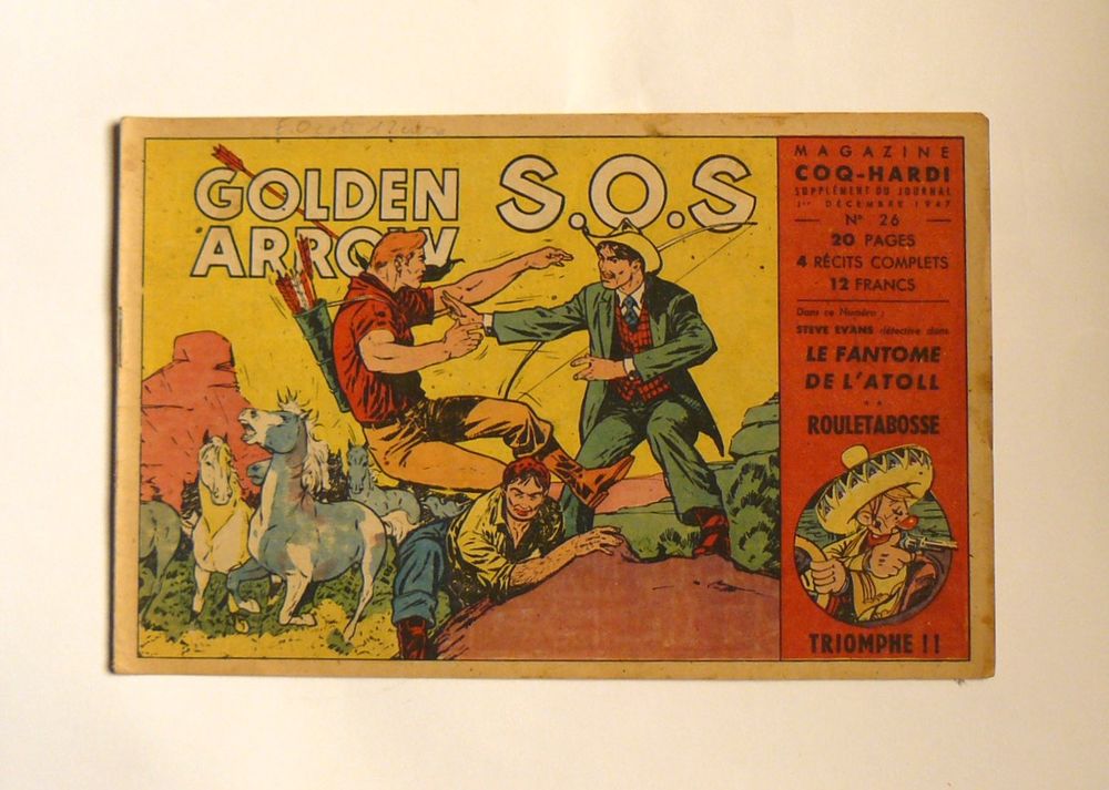 Golden Arrown : S.O.S. - Marijac - Coq Hardi n&deg;26 - 1947 Livres et BD