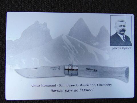 carte postale Opinel 49 Aiguebelle (73)