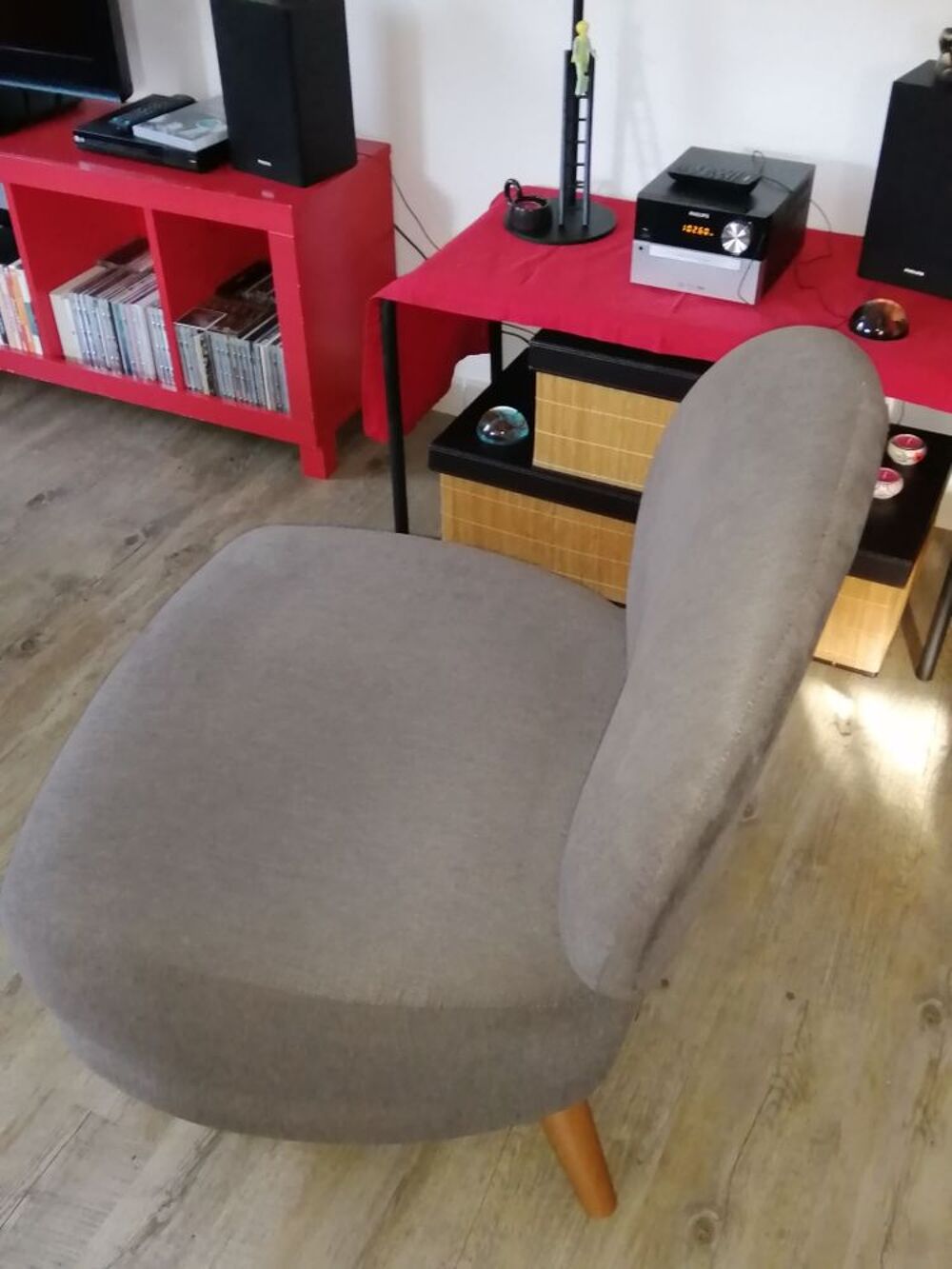 Petit fauteuil, marron clair Meubles