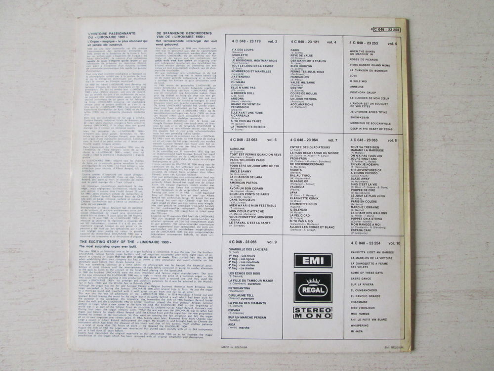 Limonaire 1900 volume 5 CD et vinyles