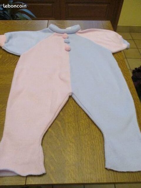 Combinaison bi-color rose et bleu 3 mois 0 M�rignies (59)