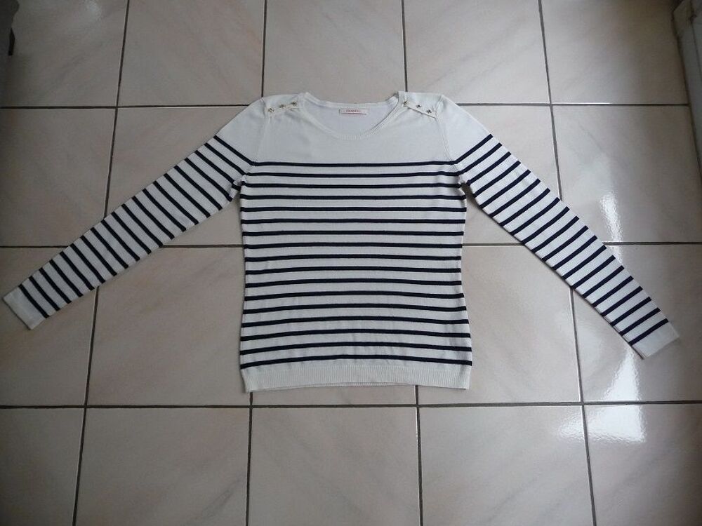 Pull style marin rayures marine CAMAIEU taille 38 - Neuf Vêtements