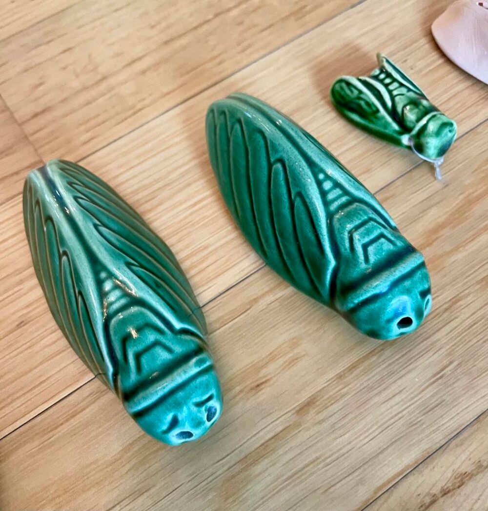 Lot de 41 cigales Proven&ccedil;ales en c&eacute;ramique Décoration