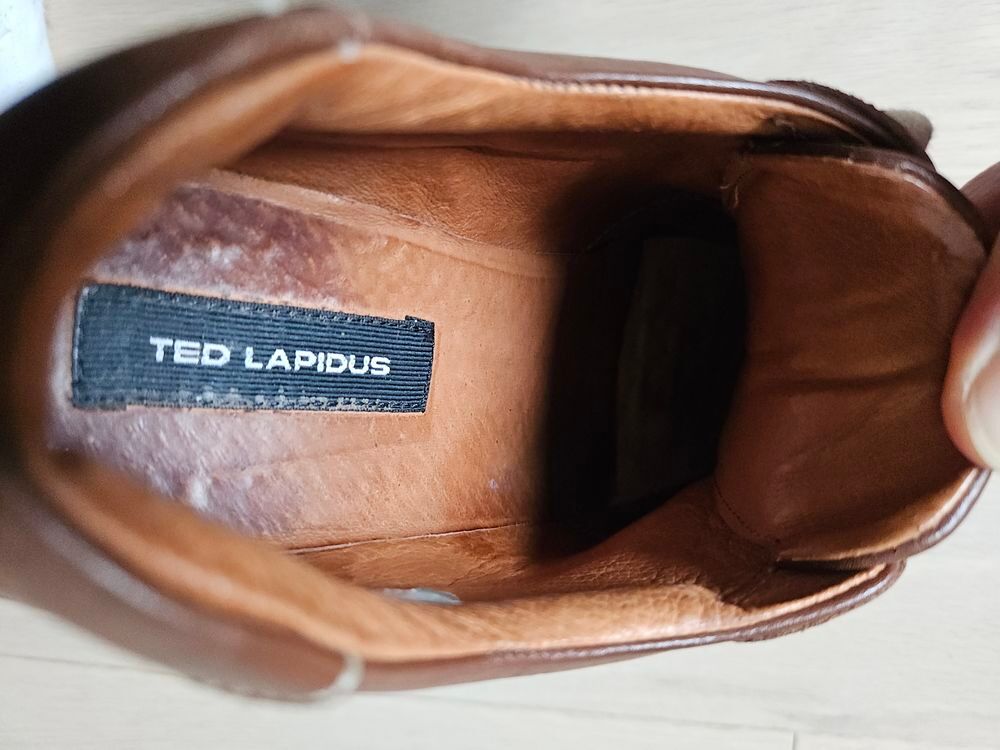 Derby cuir, Ted Lapidus, fab italienne, T 39 Chaussures