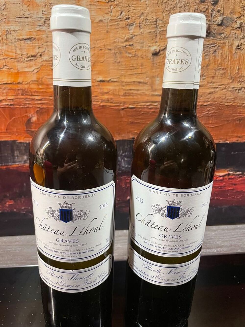 1 Bt Ch&acirc;teau LEHOUL 2015 Graves Blanc Cuisine