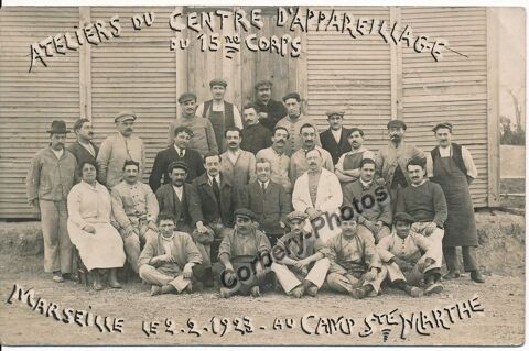 CPA MARSEILLE. Camp Sainte Marthe. Métier Appareillage 1923 0 Marseille 1 (13)