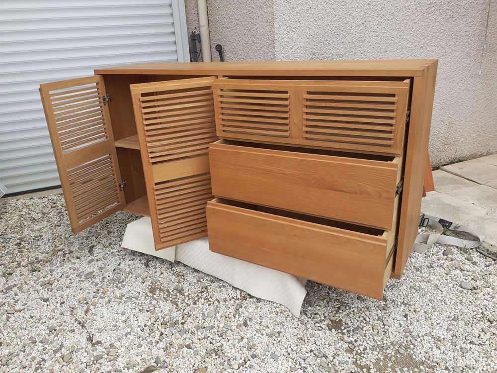 commode bois massif L 171 x P 45 x H 87 Meubles
