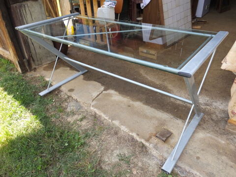 Table plateau verre 80 Saint-Sve (33)