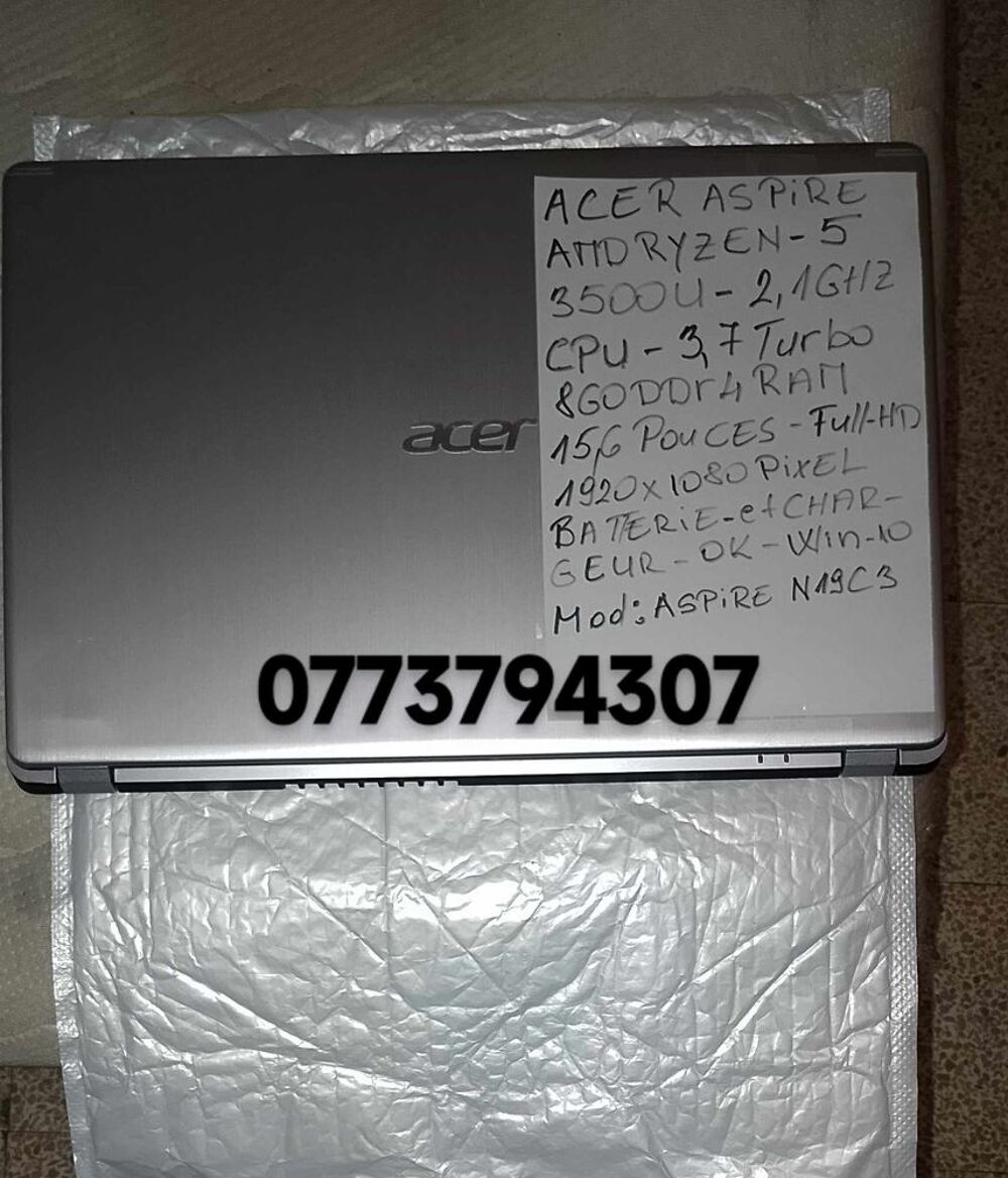 Acer aspire / 5 ryzen5 / 3500u Matriel informatique