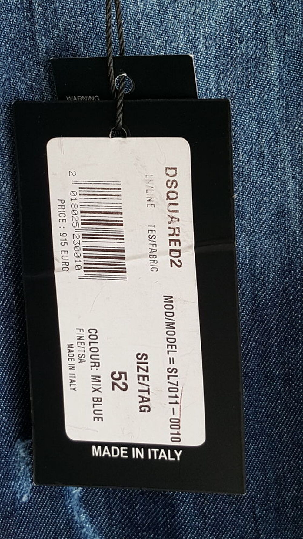 2 chemises Jean dsquared2 bleu neuve taille 54 et 52. Vêtements