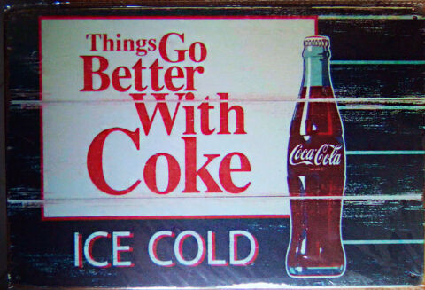 Plaque Acier Dco 30 X 20 better With coke 6 Sain-Bel (69)