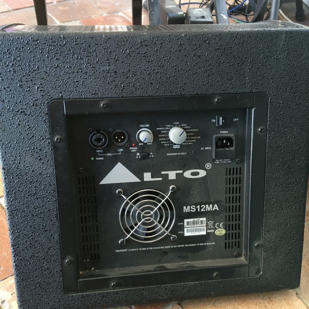 enceinte retour MS 12 MA Alto Audio et hifi