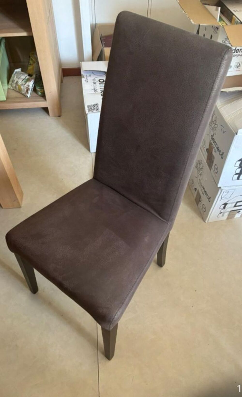 Chaises haut gamme aspect cuir vieilli Meubles