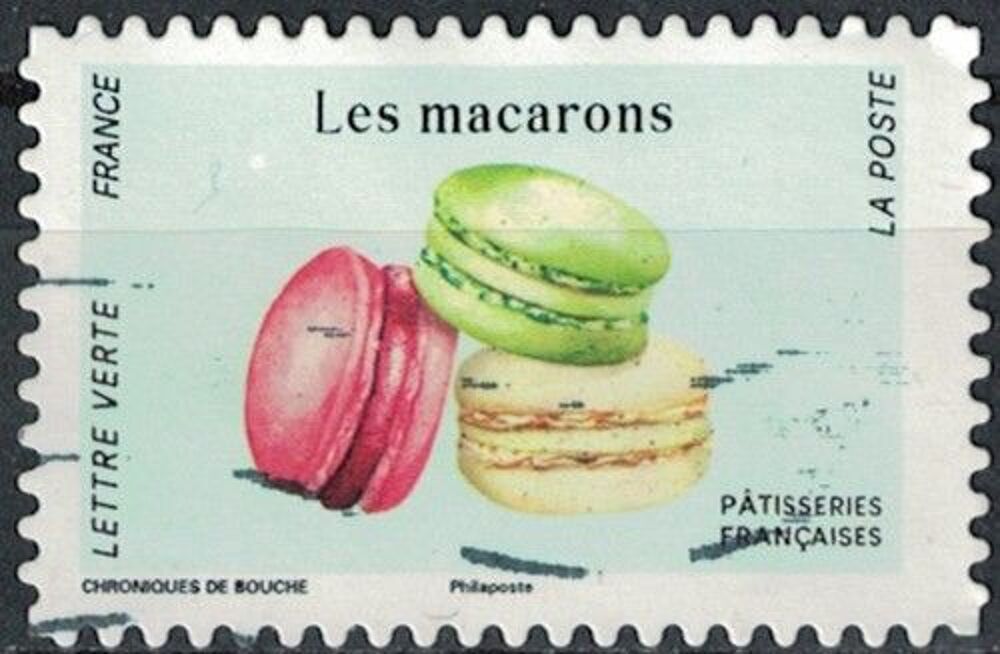 France 2024 Oblit&eacute;r&eacute; Used P&acirc;tisseries fran&ccedil;aises Les macaron 