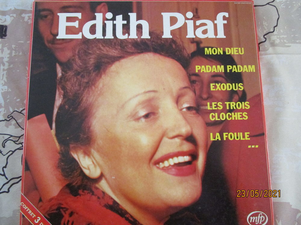 album avec 3 vinyles 33T EDITH PIAF CD et vinyles