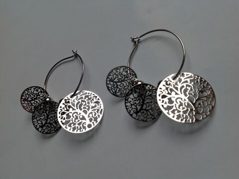 BOUCLES OREILLES ARGENT� ARABESQUE 3 TAiL Envoi Possible
2 Tr�gunc (29)