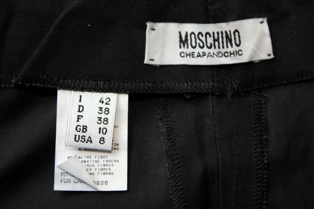 Pantalon corsaire strass MOSCHINO T.38 Fr Vêtements