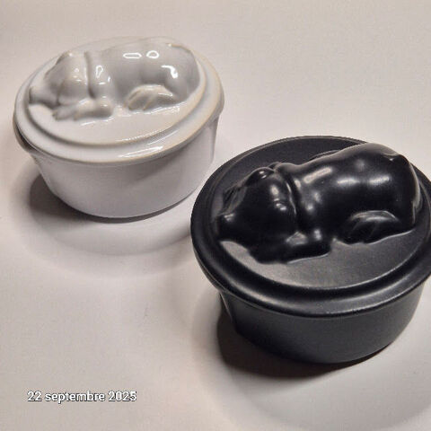 Belles cocottes individuelles, rare de poteries de Soufflenh 20 Saumur (49)