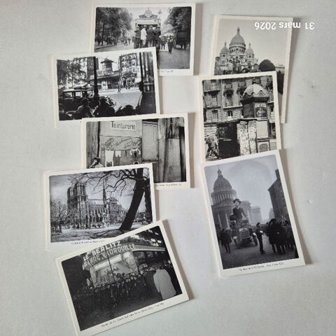 Lot de 8 cartes postales sur la vie parisienne, reproduction 16 Aubusson (23)