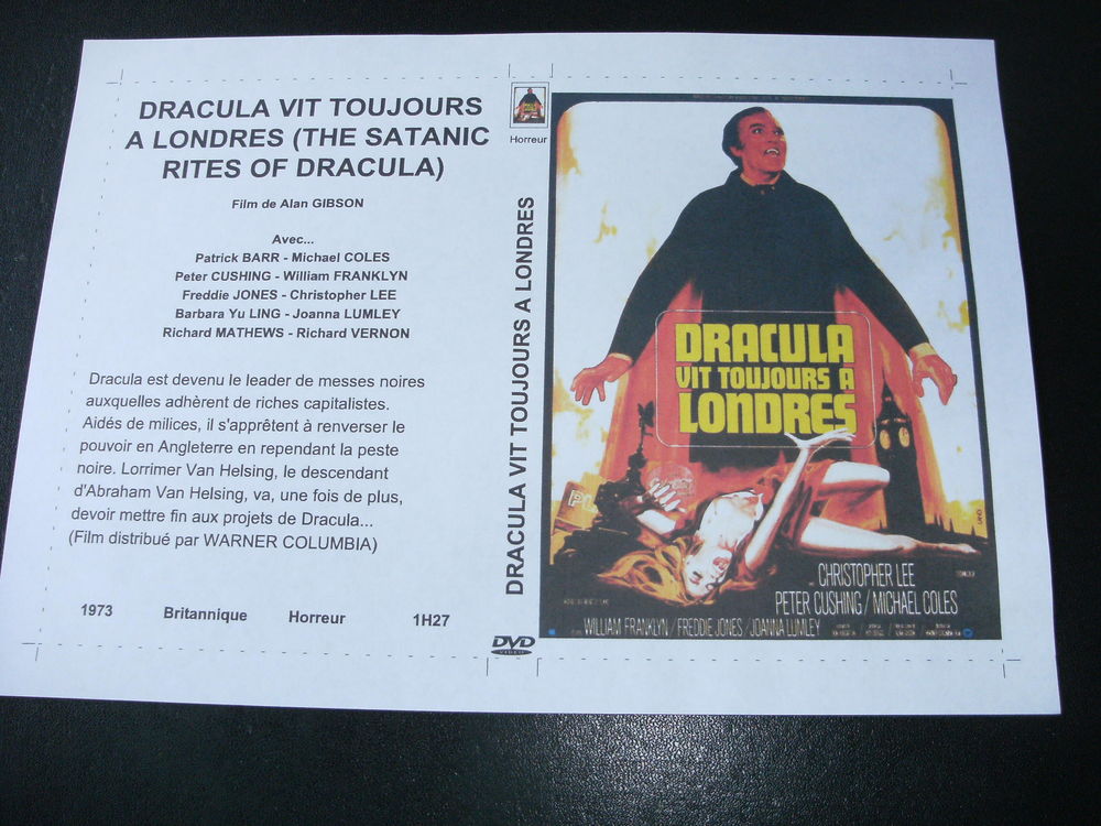 Film : " Dracula vit toujours a Londres " DVD et blu-ray