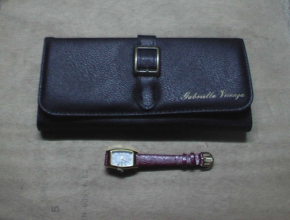 ensemble pochette portefeuille et montre Gabriella Vicenga
Maroquinerie