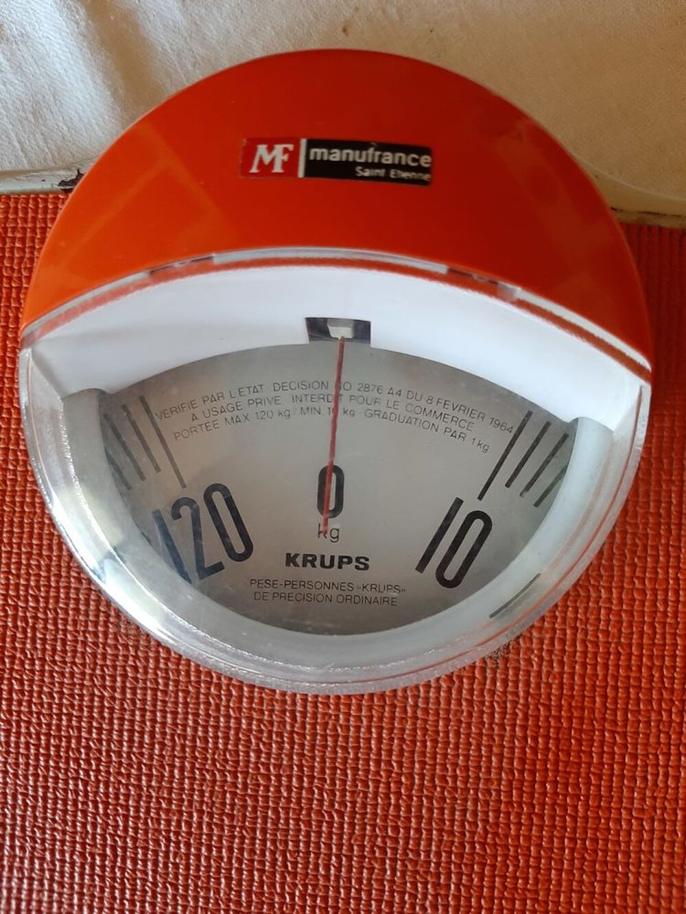 ancien p&egrave;se personne r&eacute;tro de marque KRUPS Electroménager